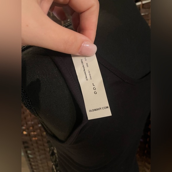 Women’s Old Navy Sequined Black Tank Top - Size Large -NWT - Picture 5 of 5